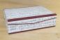 Preview: Beautiful box for sheet music with burgundy linen edges, handmade in Germany